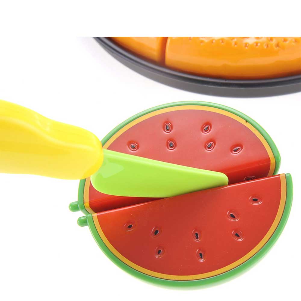 Pizza, Watermelon, and Ice Cream Cutting Food Playset