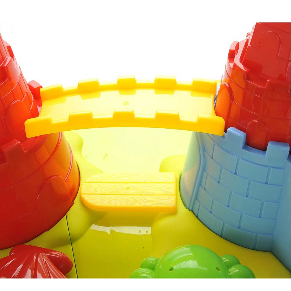 23"Sandbox Castle 2-In-1 Sand And Water Table Beach Play Set For Kids