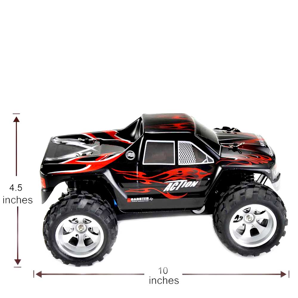 1:18 RC 2.4Gh 4WD Remote Control Off-Road Truck | Black G8Central