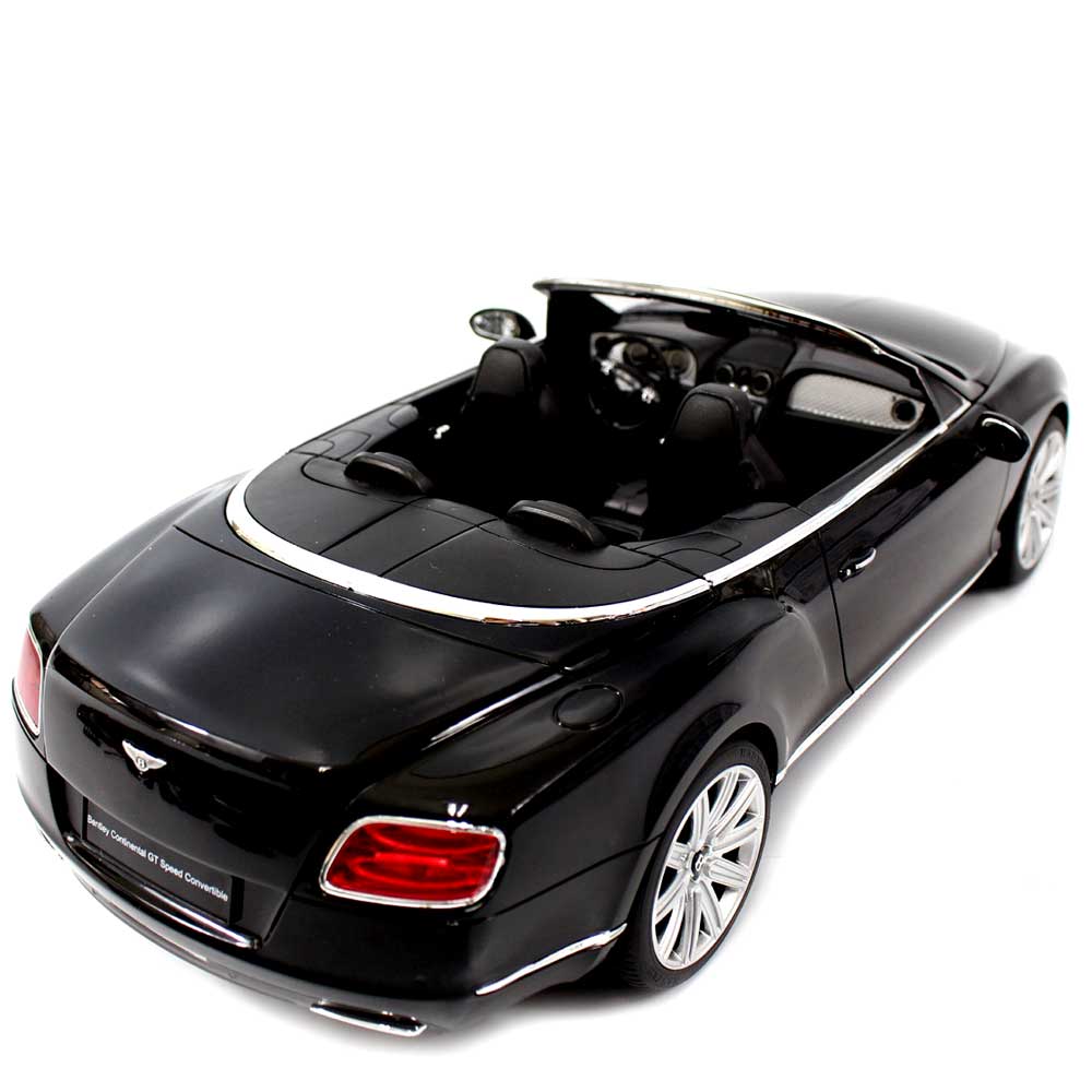 Full Function Remote Operated Model Car Bentley Continental GT Convertible 1:12 | Black