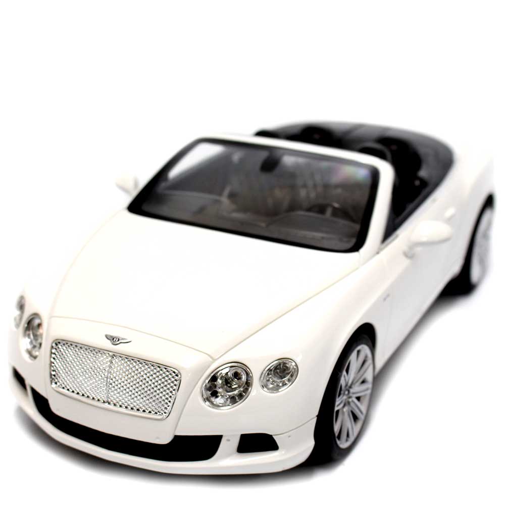 Toy Car Bentley Continental GT Convertible with Remote Control | 1:12 WHITE