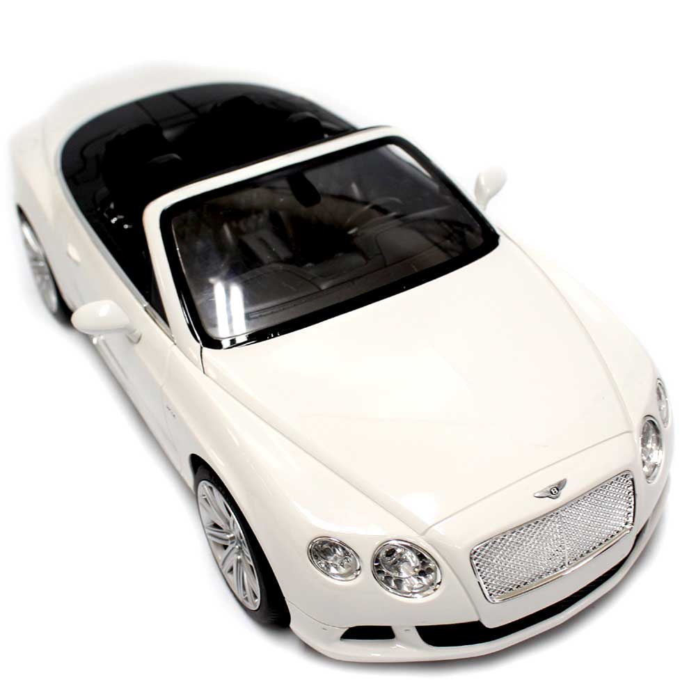 Toy Car Bentley Continental GT Convertible with Remote Control | 1:12 WHITE