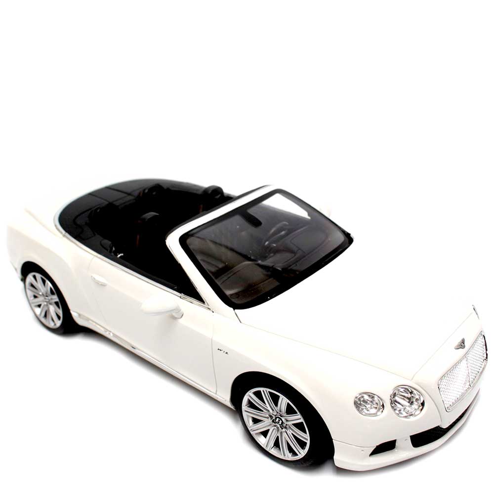 Toy Car Bentley Continental GT Convertible with Remote Control | 1:12 WHITE