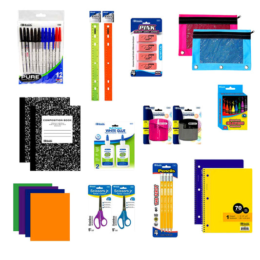 Back To School Bundle Kit For Kids | 62 Piece