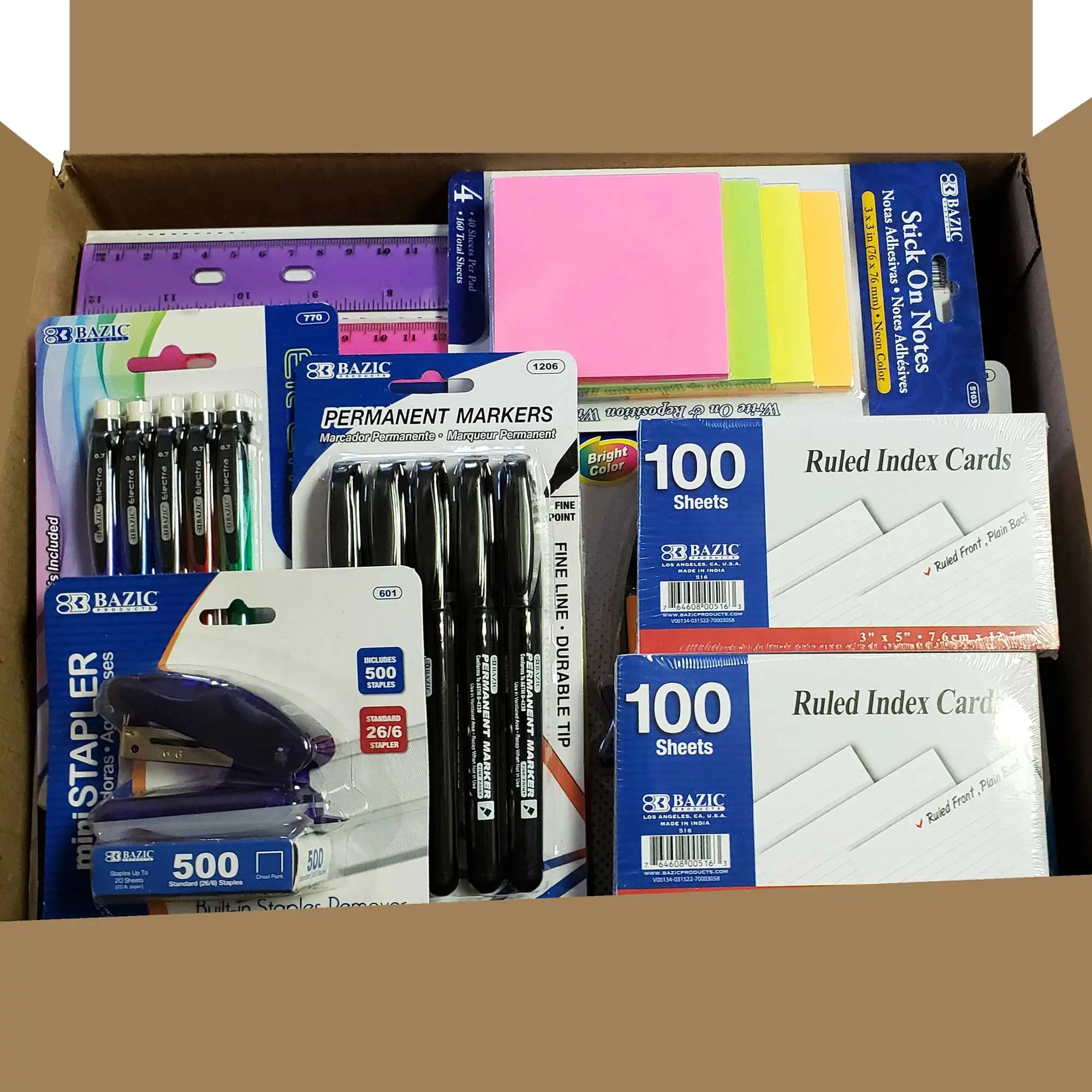 Back to School Supplies Kit – 70 Piece School Supply Bundle for Middle & High School Students G8Central