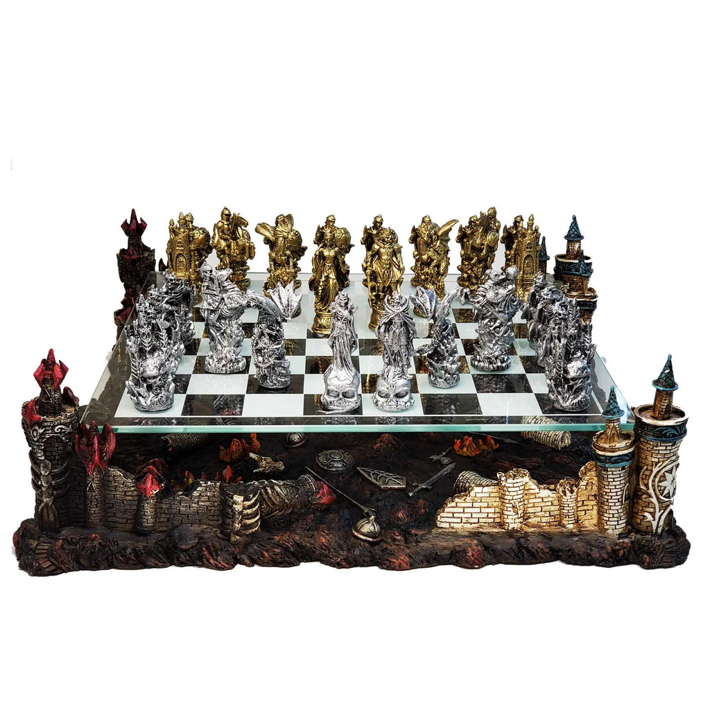 Metal Collectible Chess Set g8central.com