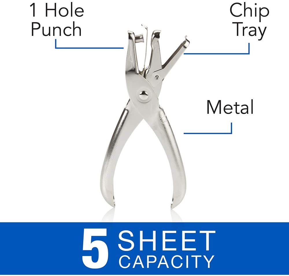 Single Hole Punch Metal Chrome