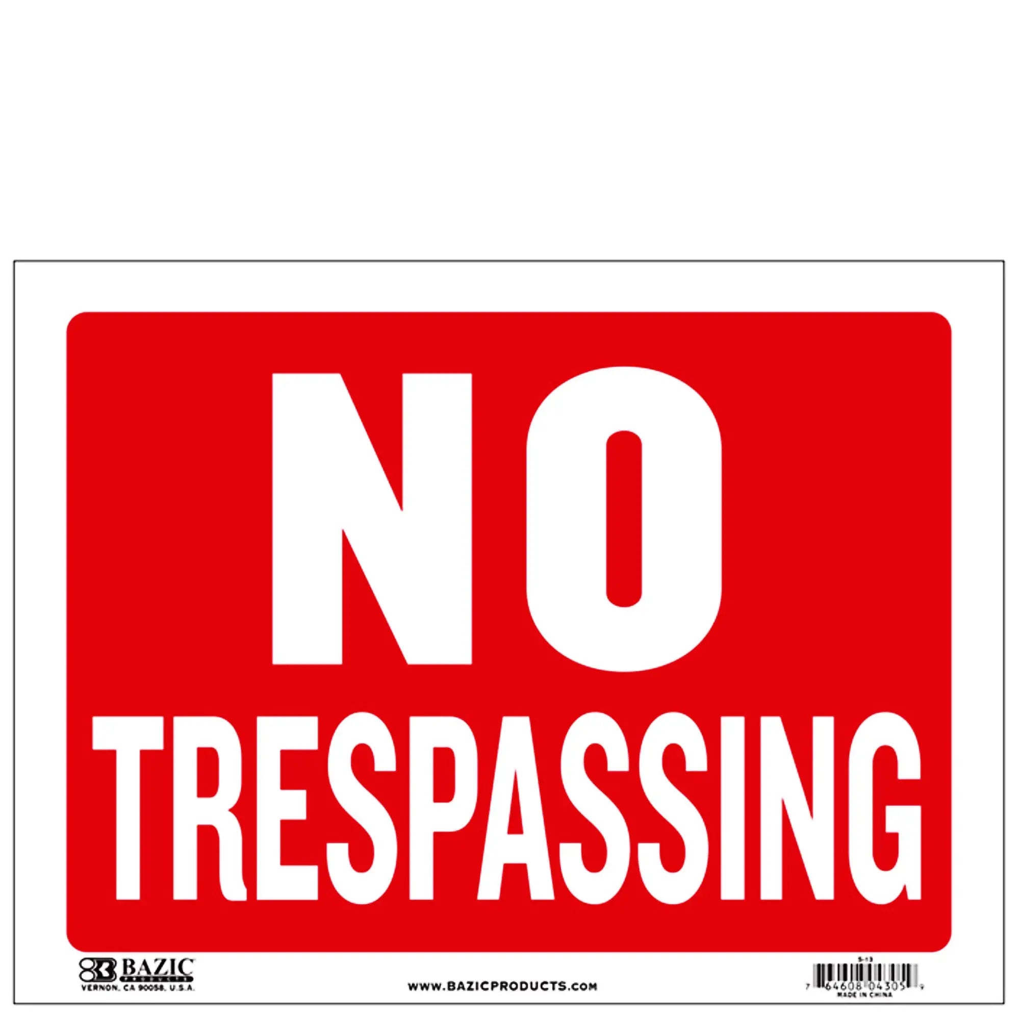 SIGNS for Offices, Homes & Business | Weather Resistant | MEDIUM 9" X 12" G8Central