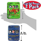 LCR Dice Game in Blue Tin & LCR Wild Dice Game in Green Tin Bundle - 2 Pack G8Central