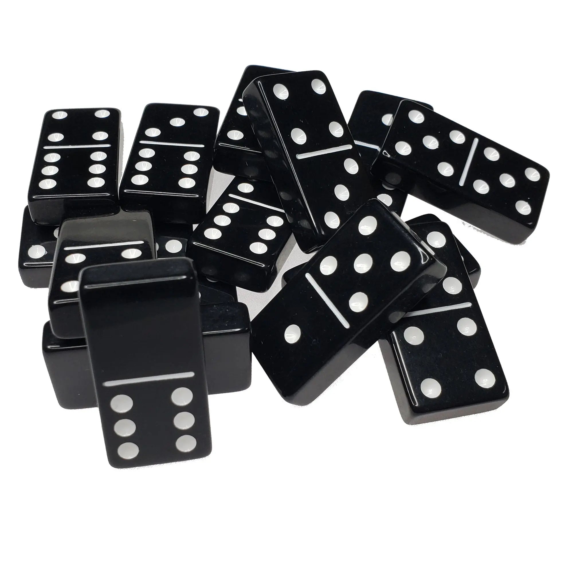 Premium Acrylic Double 6 Jumbo Dominoes Set Game | BLACK 🎲✨ Durable & Stylish G8Central