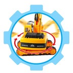 8" Friction Powered Construction Excavator G8Central