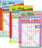 KAPPA Take Along Large Print Word Finds Puzzle Book | Digest Size 3-Titles.