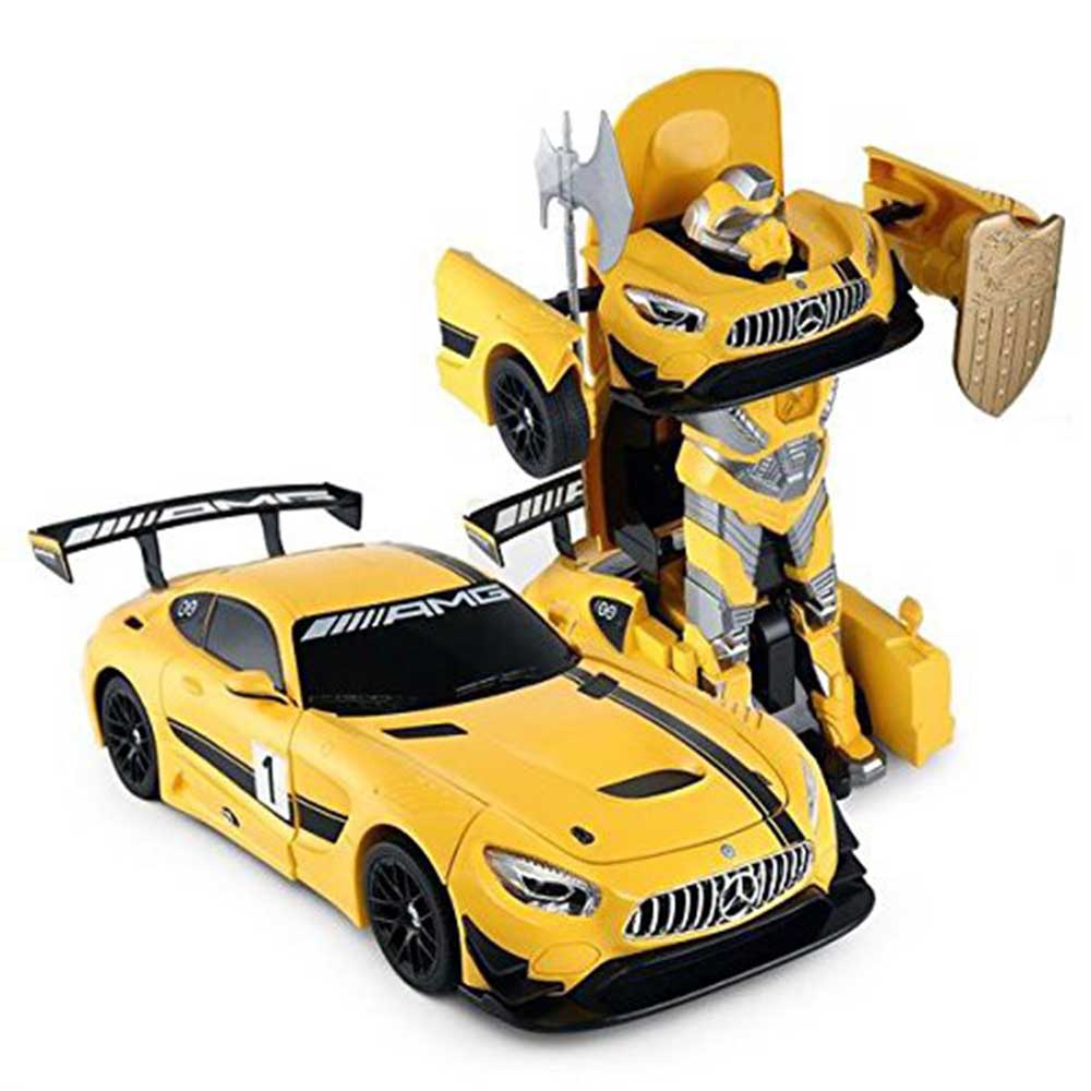 1:14 RC Mercedes-Benz GT3 2.4ghz Transformer Dancing Robot Car | Yellow