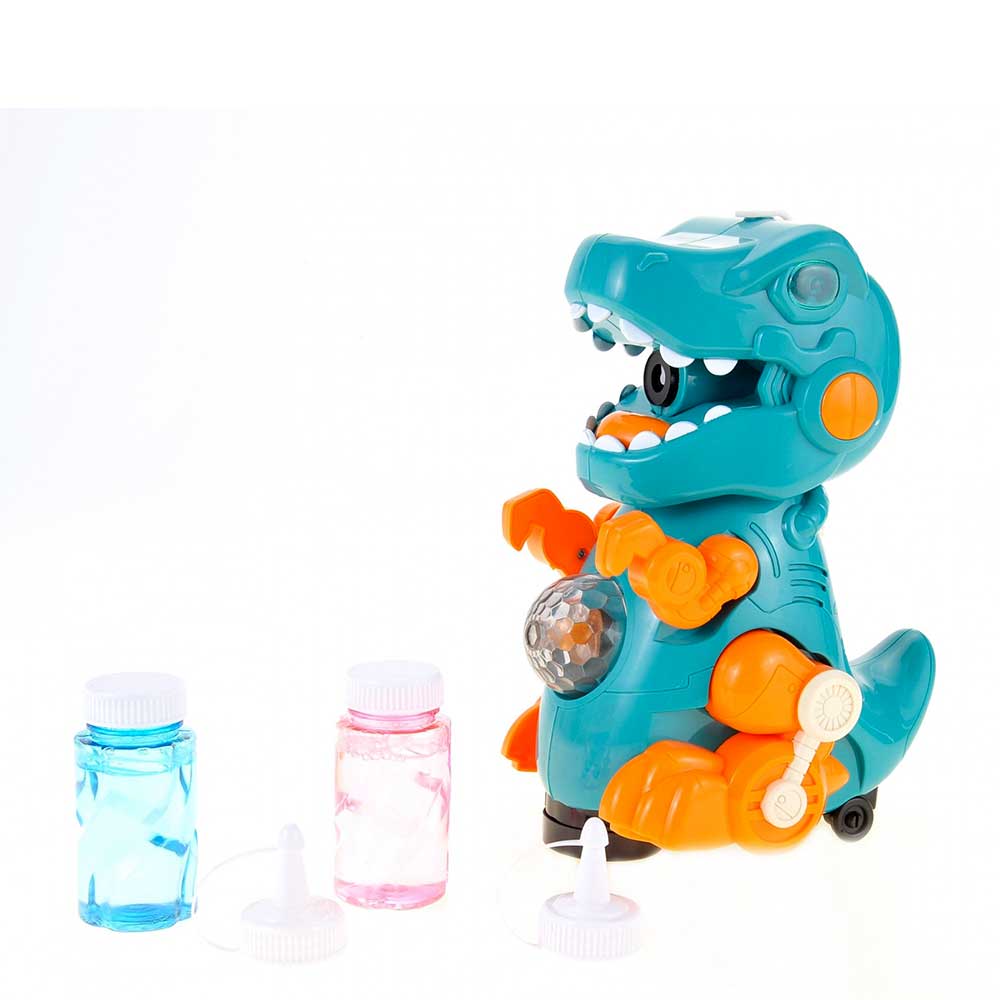 Walking Dinosaur Bubble Machine Toy For Kids