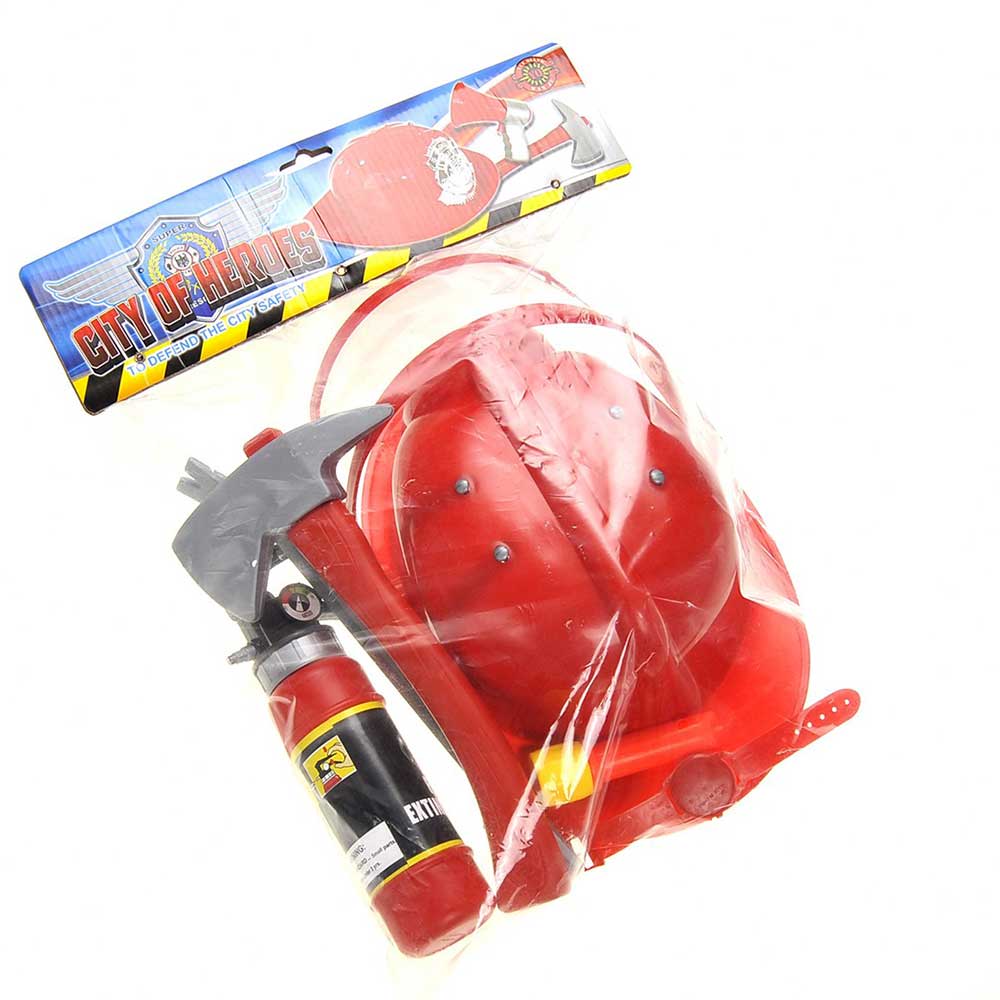 Fireman Gear Play Set For Kids With Helmet And Accessories